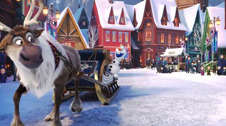 Rentier Sven und Schneemann Olaf in „Die Eiskönigin - Völlig unverfroren“.