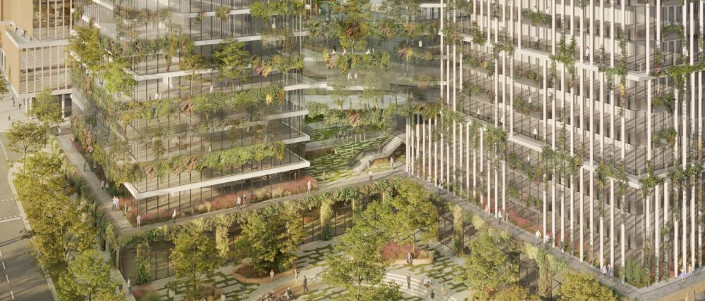 Frühere Planungen für das einstige Güterbahnhofsgelände Greifswalder Straße.