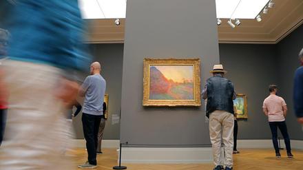 Das Museum Barberini hat seit Montag wieder geöffnet - mit verschärften Sicherheitsbedingungen.