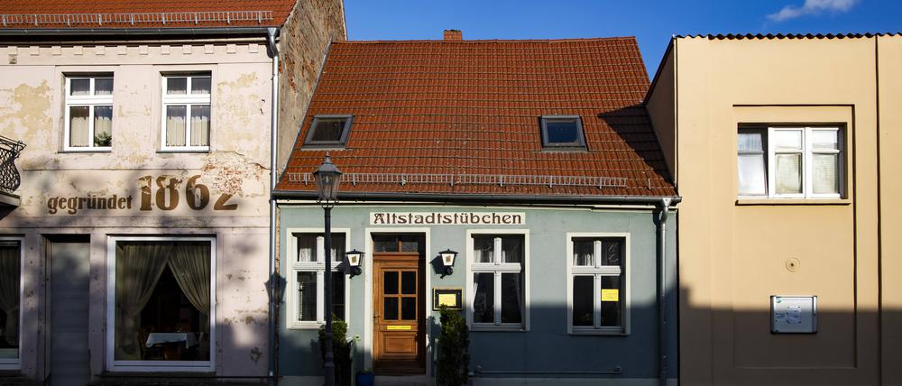 Das Altstadtstübchen im Stadtzentrum in Nauen in Brandenburg.