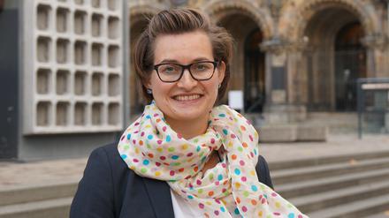 Die neue Pfarrerin der Berliner Gedächtniskirche, Sarah-Magdalena Kingreen.