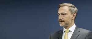 Bundesfinanzminister Christian Lindner FDP im Rahmen einer Pressekonferenz. (Archivbild)
