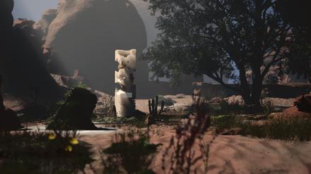 Screenshot der VR-Arbeit „CHOM5SKY vs. CHOMSKY“.