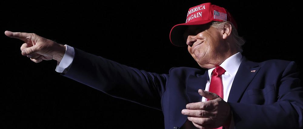Ex-Präsident Donald Trump bei einer Wahlkampfveranstaltung in Latrobe, PENNSYLVANIA am 5. November 2022.