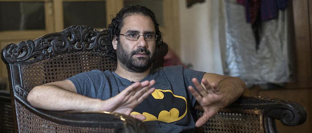 Alaa Abdel Fattah während eines Interviews im Mai 2019.