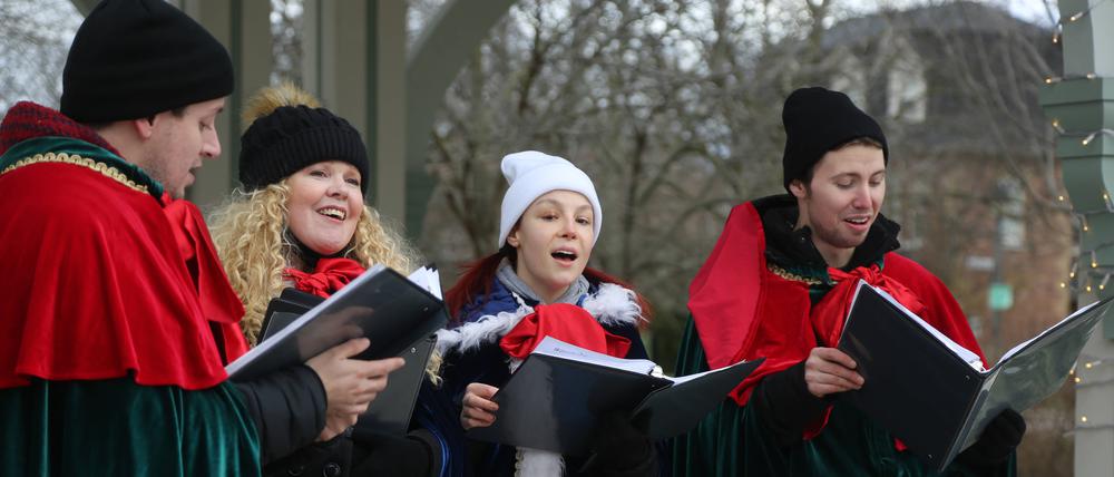 Weihnachtssänger in Kanada.