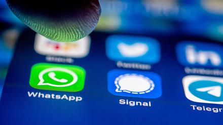 Apps verschiedener Messengerdienste.