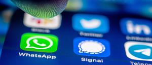 Apps verschiedener Messengerdienste.