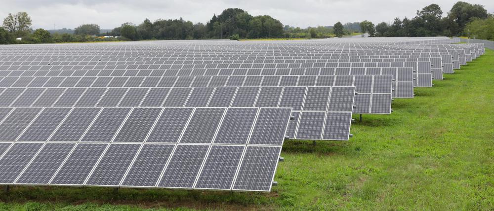 Strom aus Potsdam: Solarflächen nahe Marquardt, an der Autobahn 10.
