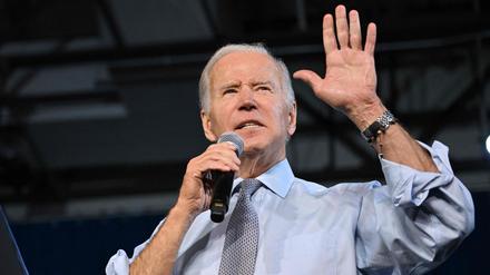 US-Präsident Joe Biden bei einem Wahlkampfauftritt
