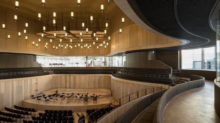 Das Casals Forum in Kronberg, laut Akademie der erste Konzertsaal der Welt, der klimaneutral betrieben werden kann.
