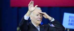 US-Präsident Joe Biden bei der Abschlusskundgebung in Maryland am Montagabend.