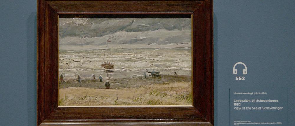Ob es nach Salz schmeckt? Der Kunstdieb leckte Van Goghs „Blick auf das Meer bei Scheveningen“ ab.