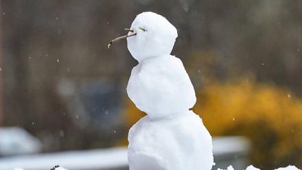Ein Schneemann.