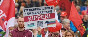 Demonstration für eine sozialere Politik am 22. Oktober 2022 in Berlin