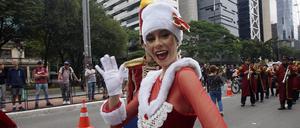 Weihnachtsfeier im November 2022 in Sao Paulo, Brasilien.