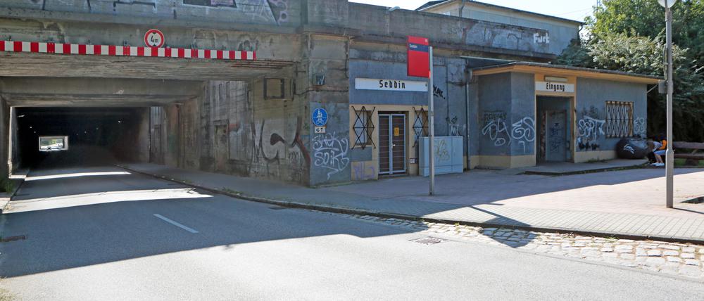 Der Bahnhof der Gemeinde Seddiner See.