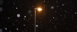 Es schneit in Köln am 16.01.21.