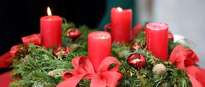 Adventkranz beim Wolfgangseer Advent am Wolfgangsee.