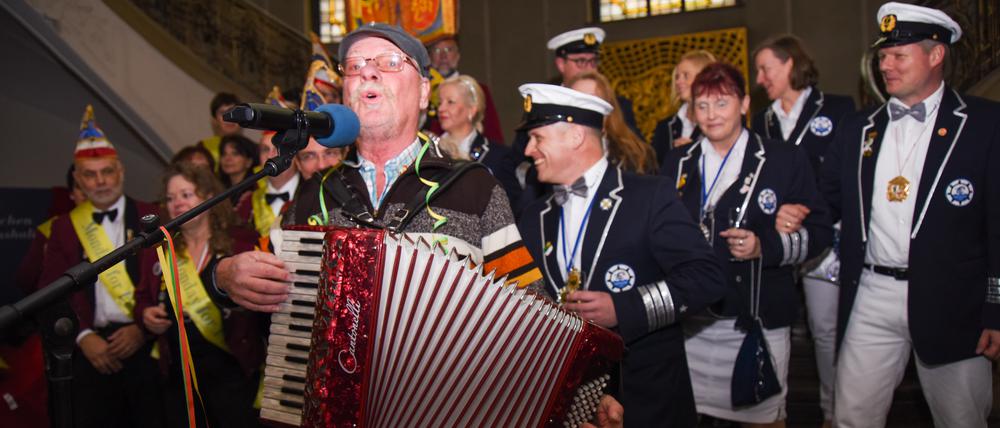Auch im Potsdamer Rathaus wird wieder Karneval gefeiert.