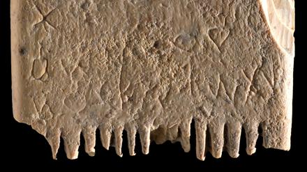 Auf einem rund 3700 alten Elfenbeinkamm entzifferte ein israelisches Archäologen-Team jetzt eine Inschrift, die Aufschluss über das Leben in der Bronzezeit gibt. Der in kanaanäischer Schrift eingravierte Text lautet übersetzt: „Möge dieser Kamm die Läuse in deinem Haar und deinem Bart ausmerzen.“