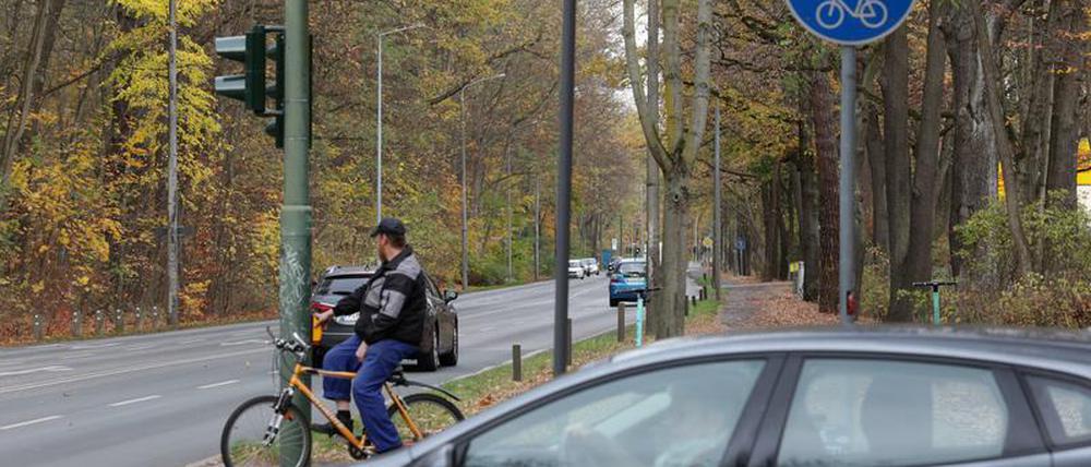 Die Sicherheit für Radfahrer in der Heinrich-Mann-Allee soll verbessert werden.