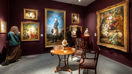 Blick in den Stand der Galerie Perrin auf der Messe Fine Arts Paris & La Biennale