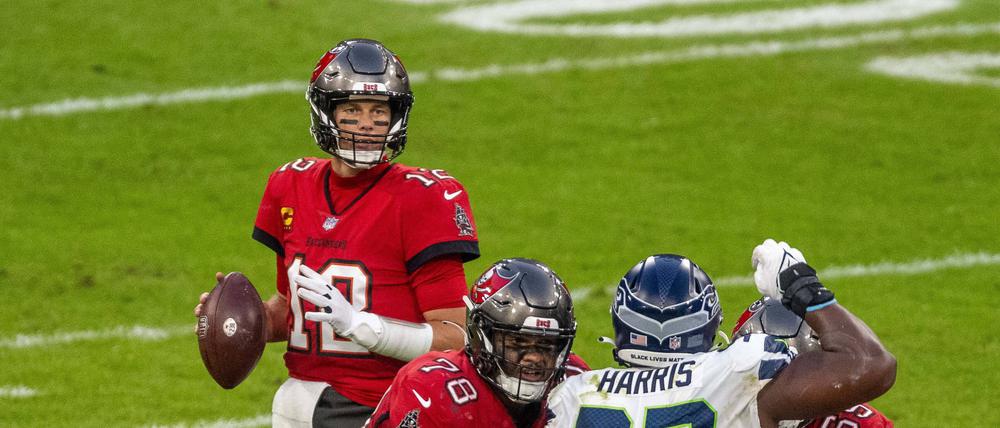 Tom Brady siegte mit den Buccaneers in München.