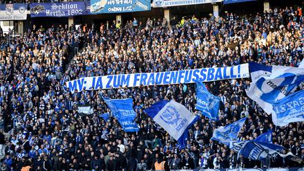 Klares Statement von den Hertha Fans.