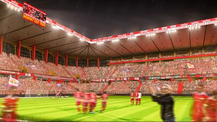 So soll das Stadion An der Alten Försterei nach dem Ausbau aussehen. 