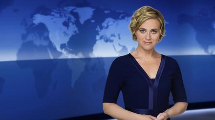 Extratime mit den „Tagesthemen“: Caren Miosga. 