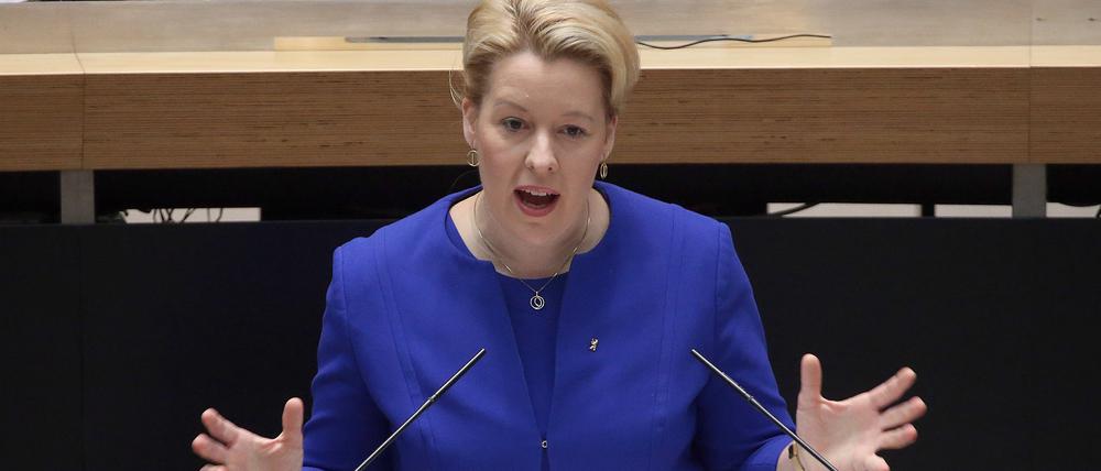 Franziska Giffey (SPD) ist Regierende Bürgermeisterin von Berlin.