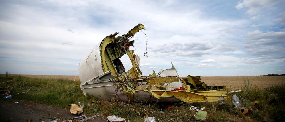 Das Wrack der MH17.