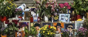 Michael-Jackson-Schrein vor dem Bayerischen Hof