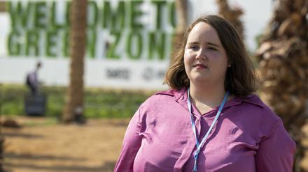 Ricarda Lang am Rande der COP27 in Ägypten.