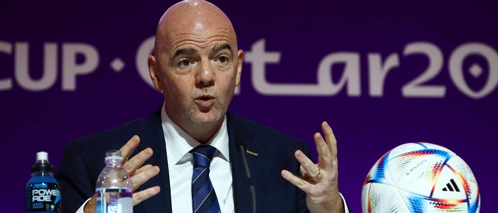 Gianni Infantino setzt kurz vor Beginn der WM noch einen drauf.
