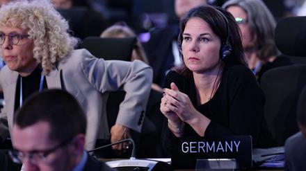 Annalena Baerbock (r.) mit der Klimasonderbeauftragten Jennifer Morgan.