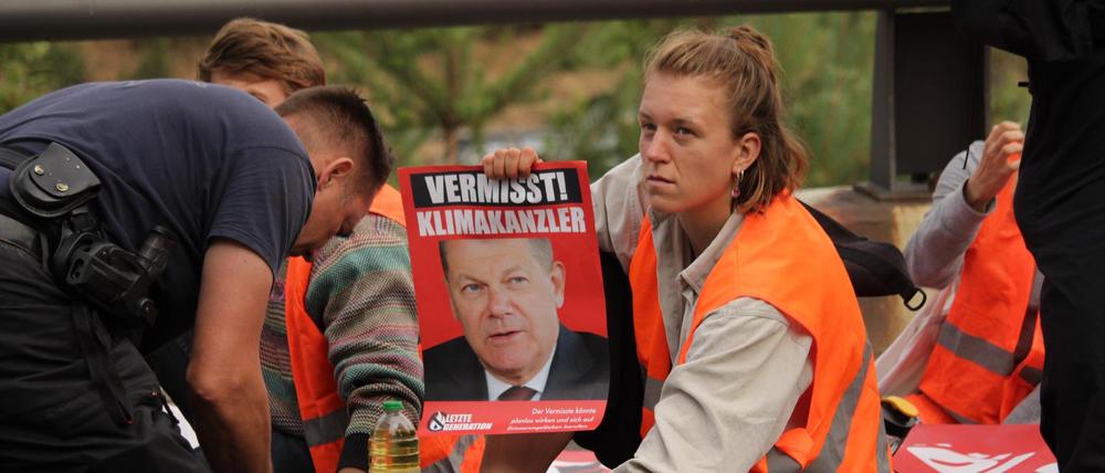 Lina J., Aktivistin der Letzten Generation.