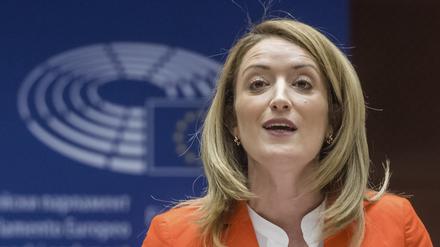 Roberta Metsola, Präsidentin des Europäischen Parlaments.