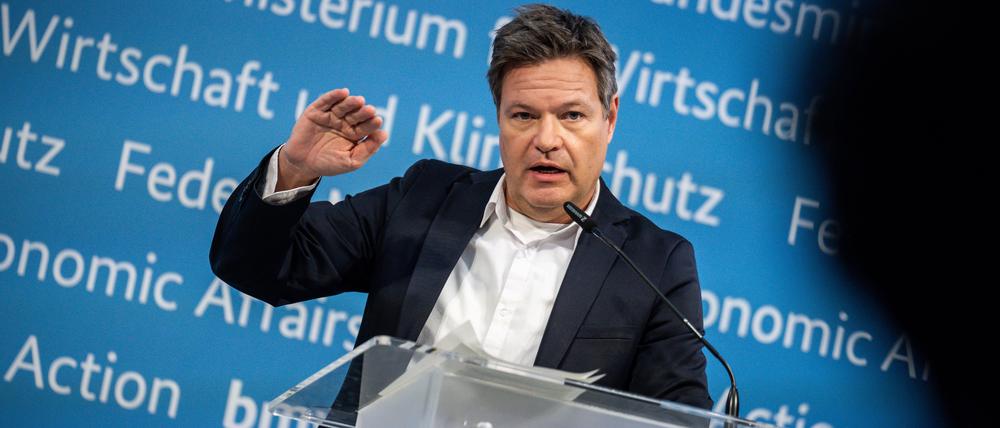 Robert Habeck (Bündnis 90/Die Grünen), Bundesminister für Wirtschaft und Klimaschutz.