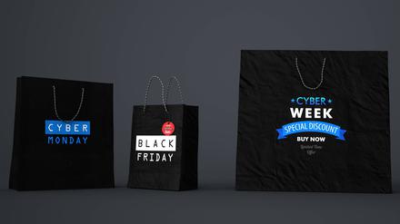 Viele Einkäufe finden am Black Friday im Internet statt.