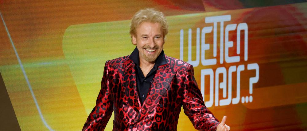 Nicht ganz auf der Höhe seiner Kunst. Thomas Gottschalk bei „Wetten, dass..?“ am vergangenen Samstag.