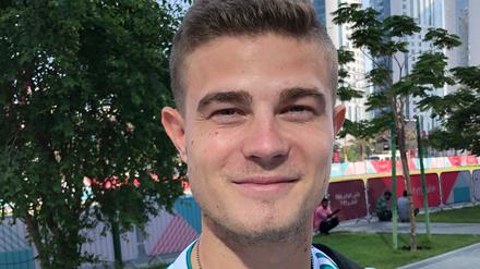 Der deutsche Sportstudent Bengt Kunkel in Katar