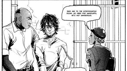Ein Panel aus dem Comic „Black Silence“.