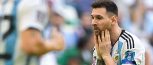 Lionel Messi war schwer am Verzweifeln.