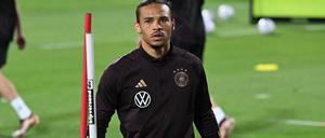 Erst mal außen vor. Leroy Sané soll zum zweiten Spiel am Sonntag wieder fit sein.