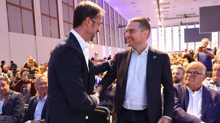 Auf Wiedersehen. Lars Windhorst (rechts) hat bekanntgegeben, dass er einen Käufer für Hertha BSC gefunden hat.