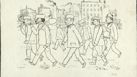George Grosz, Ameisen, Blatt aus der Mappe „Im Schatten“, 1921.