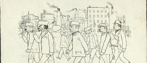 George Grosz, Ameisen, Blatt aus der Mappe „Im Schatten“, 1921.