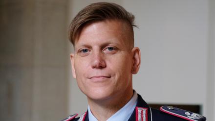 Anastasia Biefang, Offizierin der Bundeswehr, im Bundesverwaltungsgericht. 